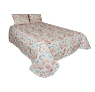 COLCHA C/FR 250X260 01 ROSA BABEL