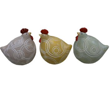 GALINHA 15cm 3Sort LK8616B_Y_CZ