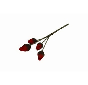 HASTE FLOR 65cm VERM AF12-191A