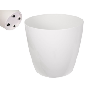 VASO SAN REMO 42CM C/RODAS BRANCO