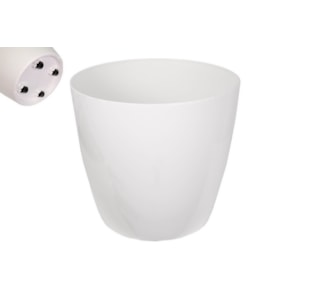 VASO SAN REMO 42CM C/RODAS BRANCO