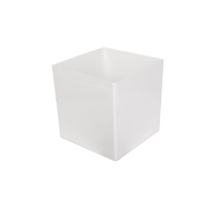 VASO CUBO 31CM BRANCO