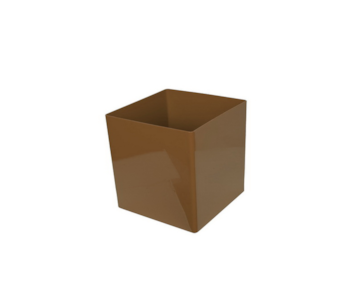 VASO CUBO 17CM TORTORA
