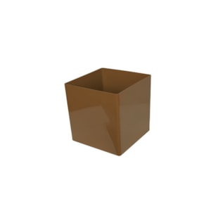 VASO CUBO 17CM TORTORA