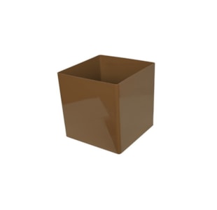 VASO CUBO 22cm TORTORA