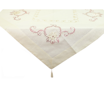 TOALHA MESA 90x90cm YT25/2379A