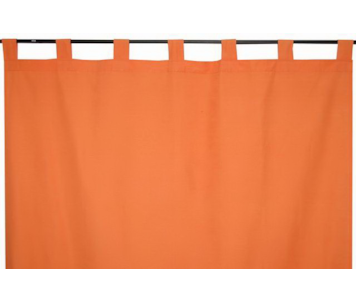 PAR CORT 140X250 LISO/1 LARANJA