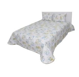 COLCHA C/FR 250X260 GUELLERT AZUL