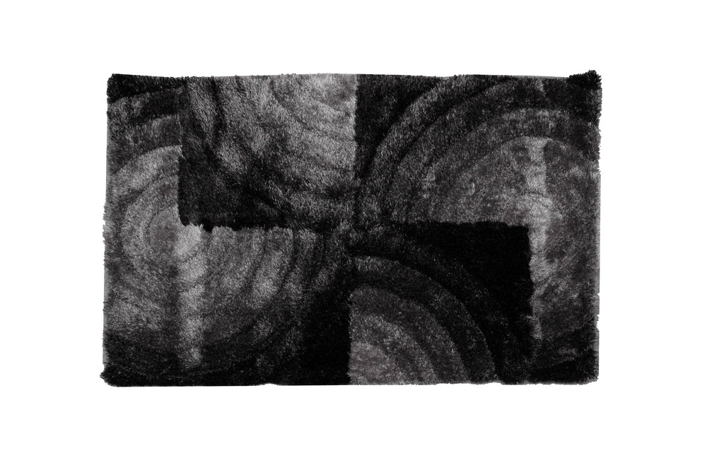 TAPETE 100x160CM PRETO/CINZA GTSD-70