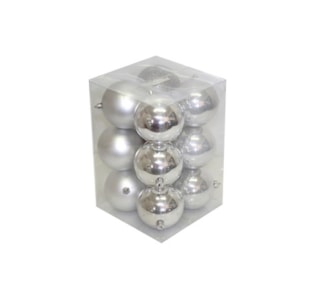 CX 12 BOLAS NAT PRATA 8012SMGP-SL