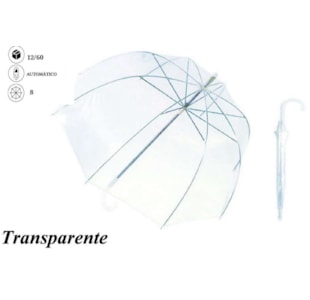 GUARDA CHUVA TRANSPARENTE 6504A