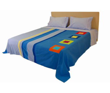 COLCHA ORION 230X260 AZUL