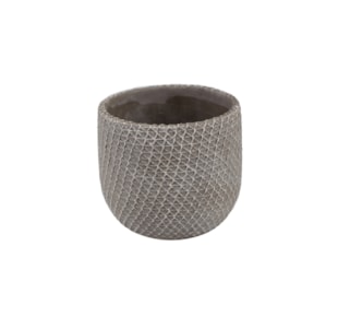 VASO RED CINZA 13x13,5cm 828CS-P117