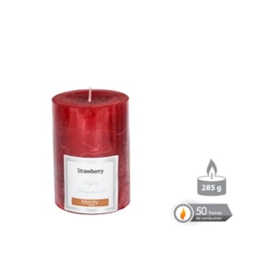 VELA CIL PERF VERM 7x9,5cm 131024