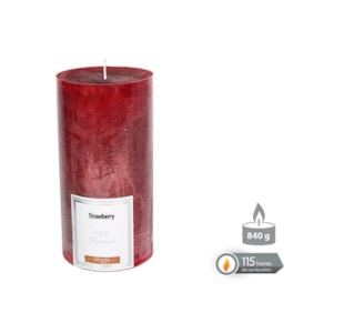 VELA CIL PERF VERM 8,70x17cm 131028