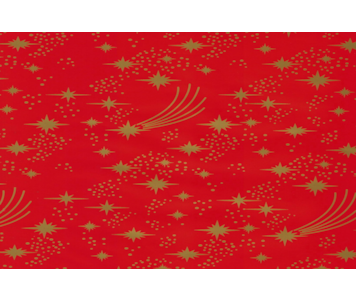 ROLO PAPEL CL VERM/ESTRELAS 042