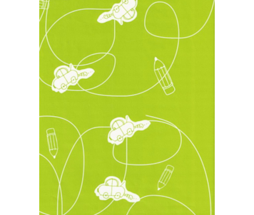 ROLO PAPEL CARROS VERDE 206