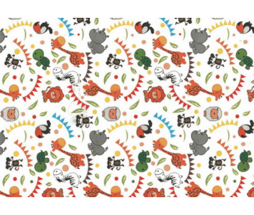 ROLO PAPEL 70cm ANIMAIS DO ZOO 253