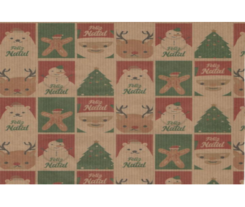 ROLO PAPEL 70CM NATAL 287