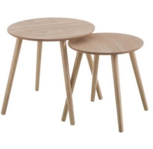 CONJ 2 MESAS MDF 48+46cm 123478