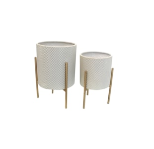 CJ 2 FLOREIRAS METAL D20x35+D40x25 20AC0696