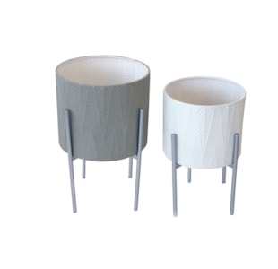 CJ 2 FLOREIRAS METAL D31x50+D36x57 20AA0309