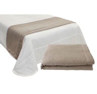 MANTA TAPA PES 70X230 TRUFFLE BROOKLIN