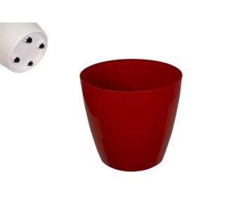 VASO SAN REMO 30CM C/RODAS VERM ESC
