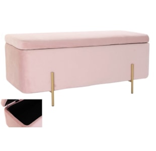 BANQUETA VEL ROSA 110X44cm MB-180867