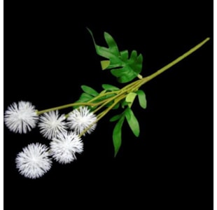 HASTE FLOR BRAN 40cm 04 0011652