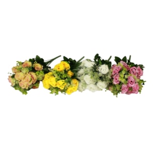 RAMO BOTOES ROSA X 24 57cm 20228