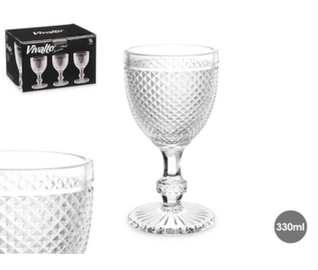 COPO VINHO DIAM  TRANSP 330ml 89594