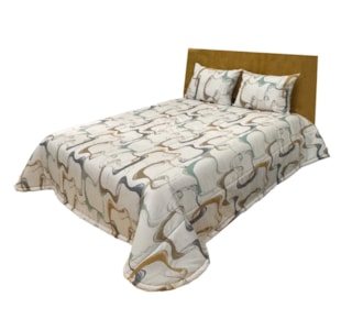 COLCHA C/FR 250X260 TAZA