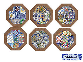AZULEJO OCT C/CORT  AZC557-8CORT-MD