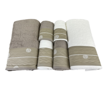 JOGO BANHO 6 PCS 500G C1 TAUPE 598