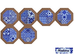 AZULEJO OCT C/CORT  AA557-8CORT-MD
