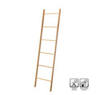 TOALHEIRO ESCADA BAMBU 45x170 93412