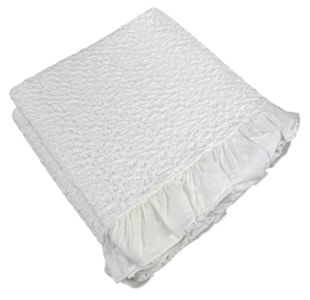 MANTA 100x210 C/FOLH C3 BRANCO C/610