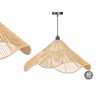 CANDEEIRO TETO CORD NAT 59x27 10619