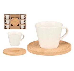 CJ 6 CHAVENAS CAFE PORC/BAMB 88741