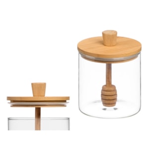 FRASCO MEL VID/BAMBU 500ML 9x11 10717