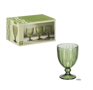 COPO VINHO RISCA VERDE 310ML 12406