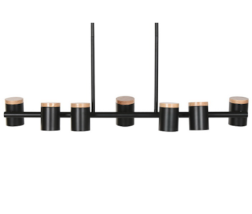 CANDEEIRO TETO PRETO 104x164 LA-222809