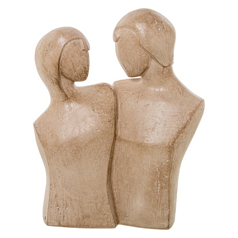 ESTATUETA CASAL RES BEGE 22x27,5 50860