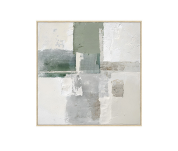 QUADRO ABST C/MOLD NAT 80x80 20335