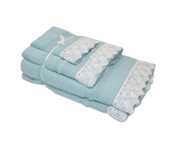 JG BANHO 3 PC 400G RENDA AQUA LISO4R