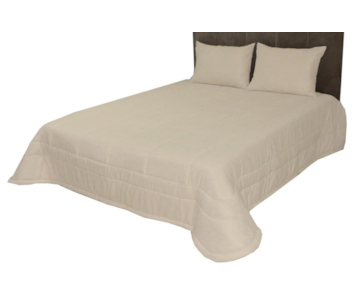 COLCHA C/FR 260X260 PRAGA 12 BEGE