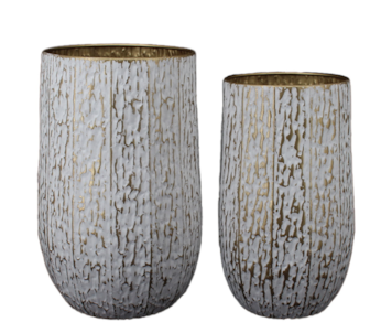 CJ 2 VASOS MET D/BR 37x57/30x51 73048