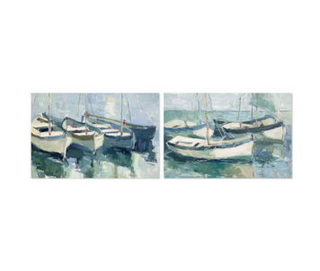 QUADRO TELA BARCOS 2S 60x40 69506
