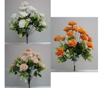 RAMO ROSA X 18 48cm 20955